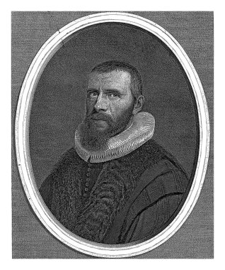 Lodewijk de Dieu 'nun portresi, Jonas Suyderhoef, Pieter Dubordieu' den sonra, 1647 - 1700 Lodewijk de Dieu 'nun portresi, Leiden' deki Walloon bakanı.