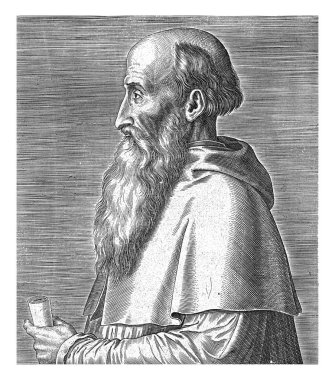Pietro Bembo 'nun Portresi, Philips Galle, Enea Vico' dan sonra, Giulio Bonasone 'dan sonra, Titian' dan sonra, 1572 Pietro Bembo Portresi, İtalyan şair ve hümanist..