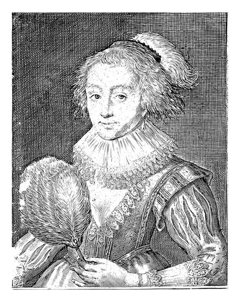 Portrait Katherine Manners Duchess Buckingham Magdalena Passe 1610 1638 Portrait — Stock Photo, Image