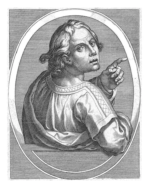 Hananías Cornelis Galle Después Jan Van Der Straet 1613 Profeta —  Fotos de Stock
