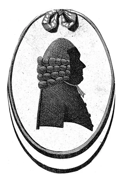 Silhouette Portrait Voorduin Govert Kitsen 1776 1810 Portrait Voorduin Wears — Stock Photo, Image