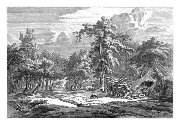 Krajobraz Westerbork Hendrik Schwegman Egbert Van Drielst 1771 1816 Dwie — Zdjęcie stockowe