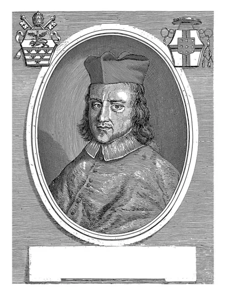 Portrait Cardinal Johannes Walter Sluse Giuseppe Maria Testana 1658 1679 — Stock Photo, Image