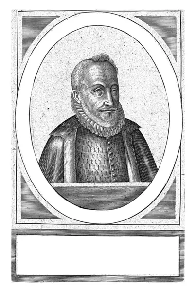 Portrét Jacoba Maldery Hendrick Hondius 1608 Busta Napravo Jacoba Maldery — Stock fotografie