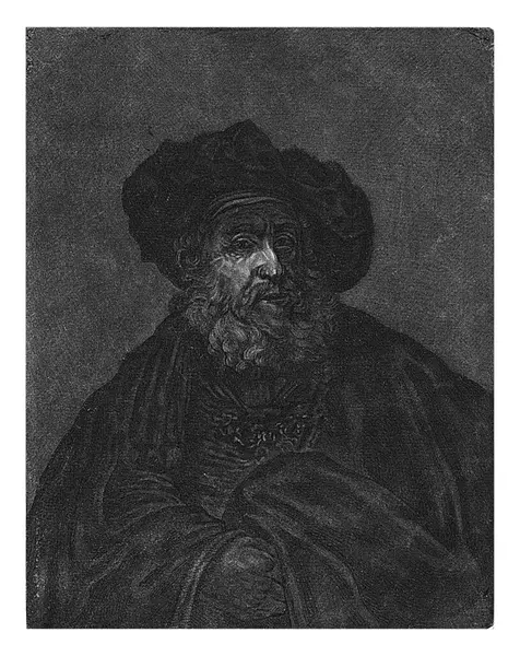 Old Man Possibly Rabbi Monogrammist Bvh Rembrandt Van Rijn 1785 — Stock Photo, Image