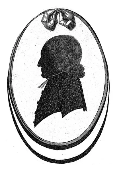Silhouette Portrait Gijsbert Weijer Jan Bonnet Govert Kitsen 1776 1810 — Stock Photo, Image