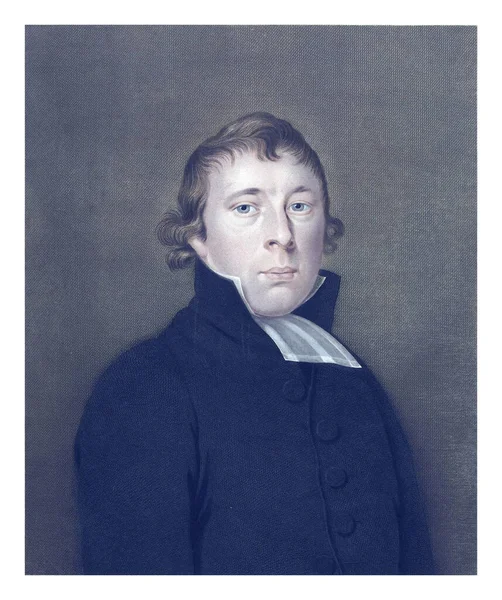 雅各布 维杰斯的肖像 沃拉德 纽霍夫 Walraad Nieuwhoff 作者约翰内斯 Johannes Hari 1825 — 图库照片