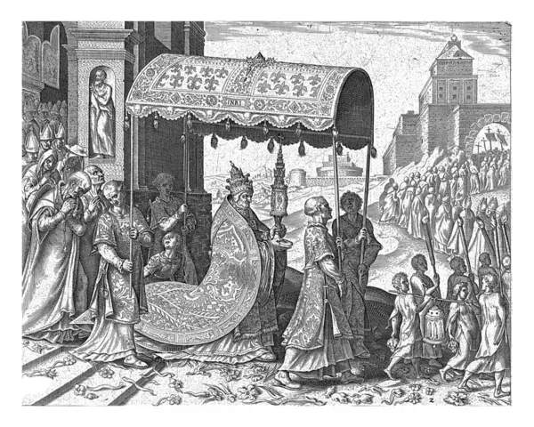 Execution Task Clergy Pope Philips Galle Maarten Van Heemskerck 1565 — Stock Photo, Image