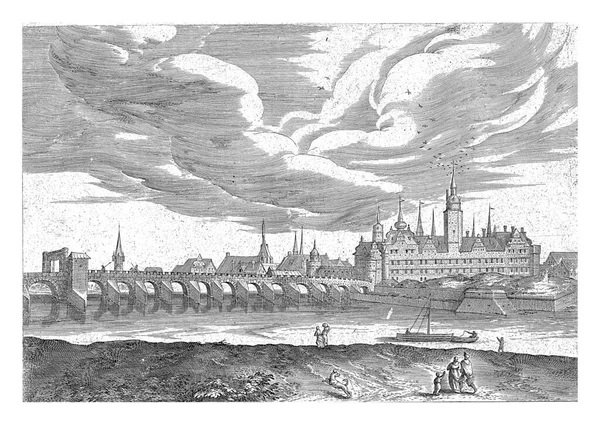 Ansicht Von Dresden Hendrick Van Cleve 1585 Ansicht Der Stadt — Stockfoto