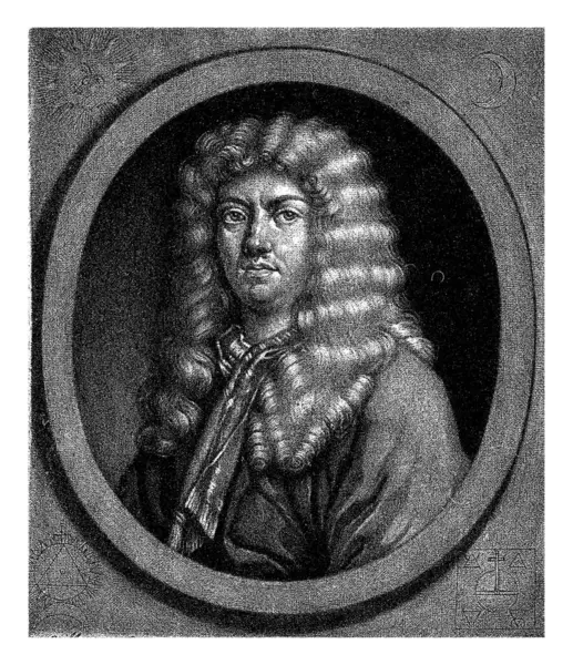 Portrait Johann Christoph Wagenseil Pieter Schenk Spilbergen 1705 1713 Historian — Stock Photo, Image