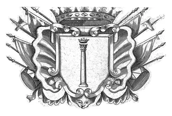 Escudo Armas Camillo Cungi 1597 1649 Escudo Armas Con Texto —  Fotos de Stock