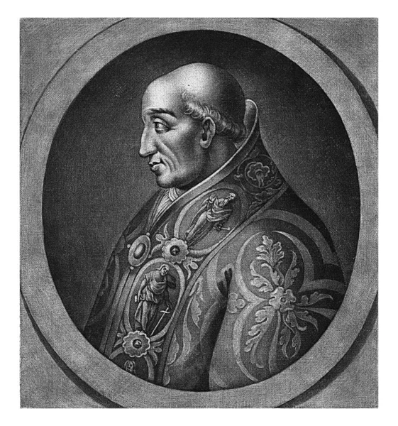 Portrait Pope Adrian Petrus Aeneae Hendrik Bary 1680 1700 Portrait — Stock Photo, Image