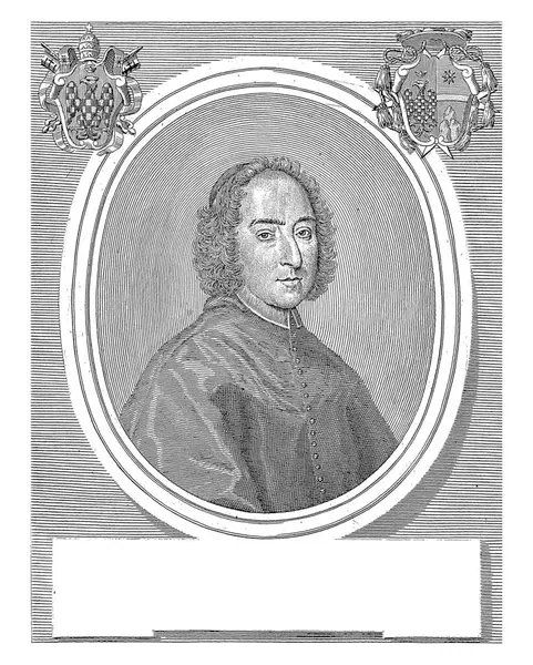 Portrait Cardinal Alessandro Albani Girolamo Rossi Pietro Nelli 1721 1762 — Stock Photo, Image