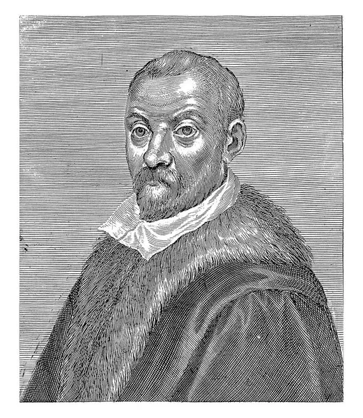 Porträt Des Malers Jacopo Palma Der Jüngere Monogrammist Italien 1600 — Stockfoto