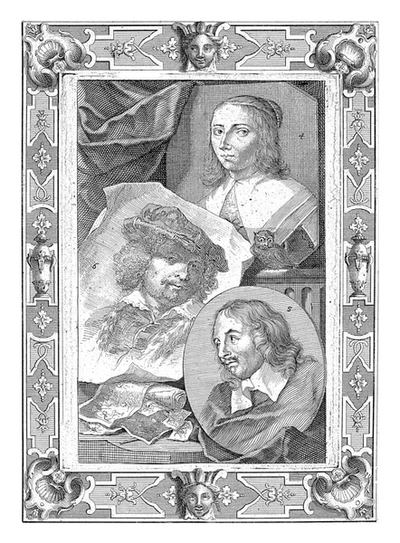Portraits Anna Maria Van Schurman Jacob Adriaensz Backer Rembrandt Harmensz — Stock Photo, Image