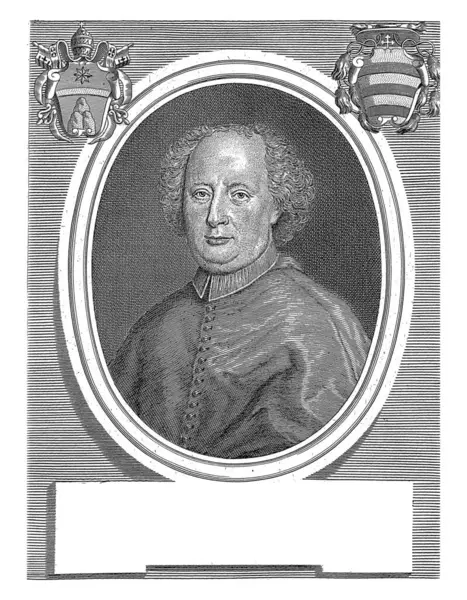 Portrait Cardinal Giambattista Patrizi Girolamo Rossi Pietro Nelli 1715 1762 — Stock Photo, Image