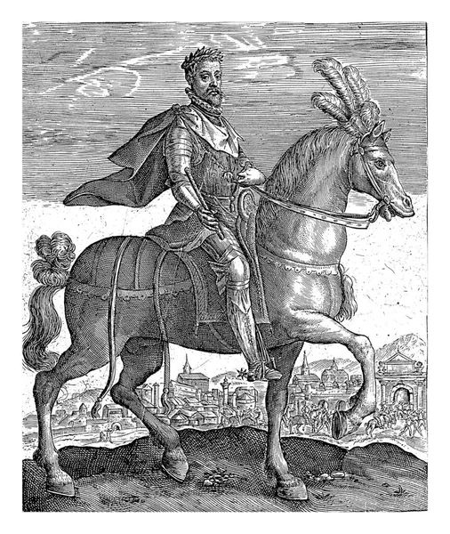 Maximilian Horseback Crispijn Van Passe Ens 1604 Maximilian German Emperor — Stock Photo, Image