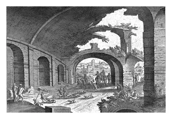 Rovina Del Colosseo Hendrick Van Cleve 1585 Rovina Del Colosseo — Foto Stock