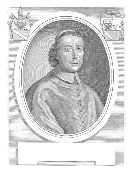 Portrait Cardinal Giambattista Rubini Jacques Blondeau Giovanni Maria Morandi 1690 — Stock Photo, Image