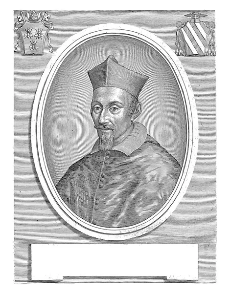 Portrait Cardinal Ulderico Carpegna Giuseppe Maria Testana 1658 1679 Top — Stock Photo, Image