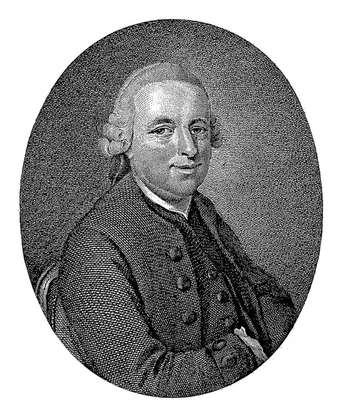 Portrait Poet Hermannus Gerardus Oosterdijk Reinier Vinkeles Jacobus Buys 1795 — Stock Photo, Image