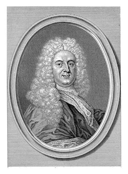 Portrait Johann Gottlieb Heineccius Jacob Van Der Schley Christian Muller — Stock Photo, Image