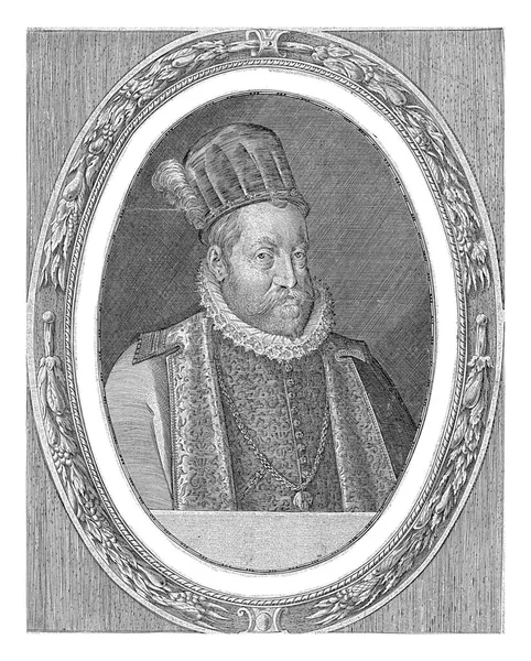 Portrait Emperor Rudolf Dominicus Custos 1594 Portrait Emperor Rudolf Oval — Stock Photo, Image