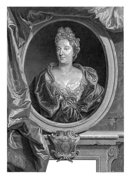 Porträtt Marguerite Louise Orleans Cornelis Martinus Vermeulen Efter Hyacinthe Rigaud — Stockfoto