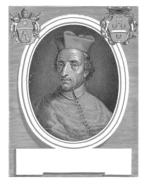 Portrait Cardinal Giovanni Battista Tolomei Girolamo Rossi Giovanni Dominico Piastrini — Stock Photo, Image