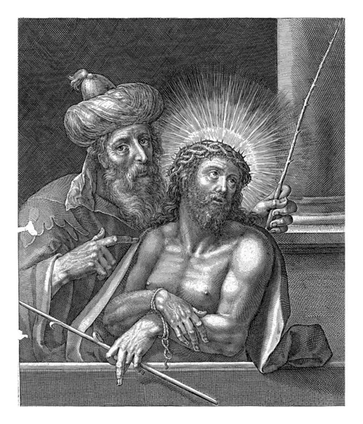 Kristus Jako Muž Zármutku Crispijn Van Passe 1608 Pilát Pontský — Stock fotografie