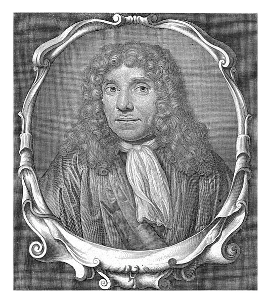 Πορτραίτο Του Antonie Van Leeuwenhoek Abraham Blois Μετά Τον Jan — Φωτογραφία Αρχείου
