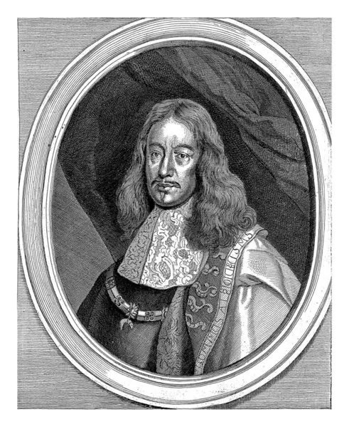 Portret Johanna Adolfa Hrabiego Schwarzenbergu Franciscusa Van Der Steena 1670 — Zdjęcie stockowe