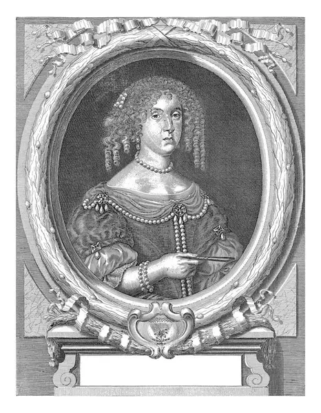 Portrait Marguerite Louise Orleans Adriaen Haelwegh 1647 1696 Portrait Right — Stock Photo, Image