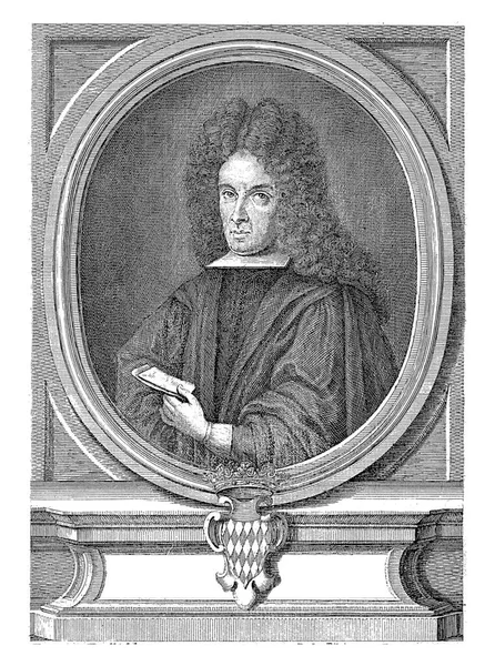 Portrait Philosopher Jurist Costantino Grimaldi Paolo Pilaja Domenico Finelli 1724 — Stock Photo, Image