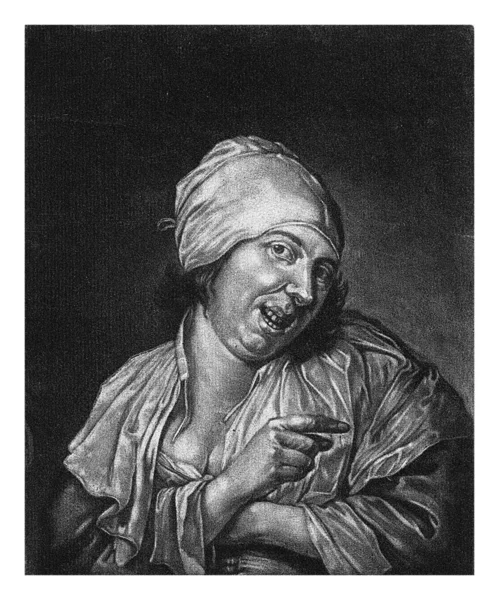 Leende Kvinna Ansiktet Abraham Bloteling Efter Petrus Staverenus 1652 1690 — Stockfoto