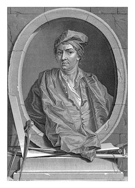 Portrait Andrea Palladio Bernard Picart Paolo Veronese 1716 Portrait Italian — Stock Photo, Image