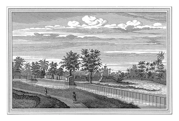 View Fort Noordwijk Jakarta Jacob Van Der Schley 1747 1779 — Stock Photo, Image