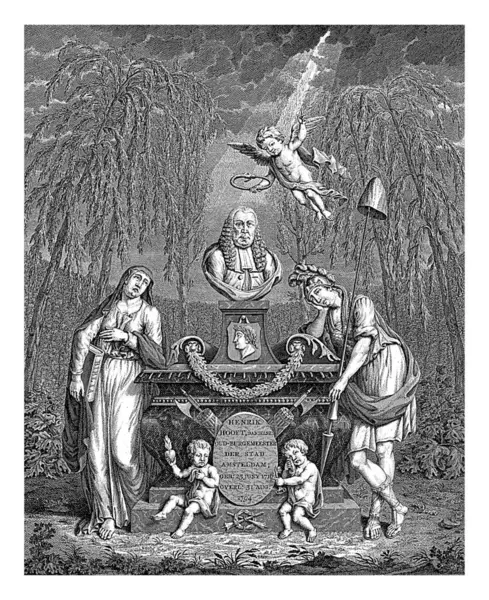 Hendrik Hooft Ölümü Alegorisi 1794 Theodoor Koning Hendrik Hooft Danielsz — Stok fotoğraf