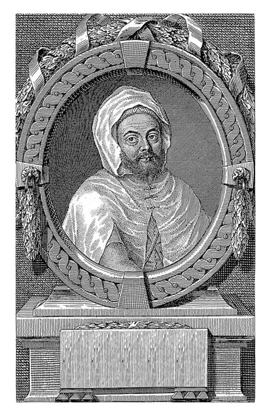 Porträtt Mohammed Ibn Abd Malik Johann Ernst Mansfeld Efter Andreas — Stockfoto