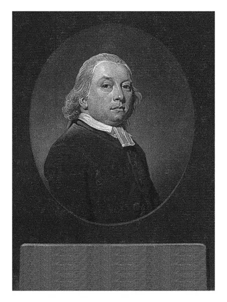 Porträt Des Geistlichen Abraham Bowier Charles Howard Hodges 1795 Vintage — Stockfoto