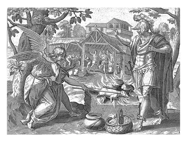 Ghedeon Îngerul Maavar Vos 1585 Îngerul Foc Țapului Pâinii Care — Fotografie, imagine de stoc