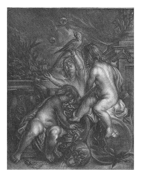 Allegory Transience Vanitas Jan Groot Johannes Boekhorst 1745 Allegory Transience — Stock Photo, Image