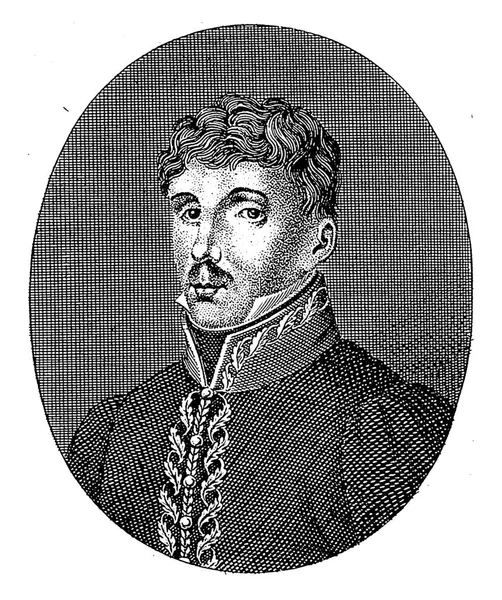 Portret Van Rafael Del Riego Friedrich Rossmaessler 1822 Vintage Gravado Imagens De Bancos De Imagens