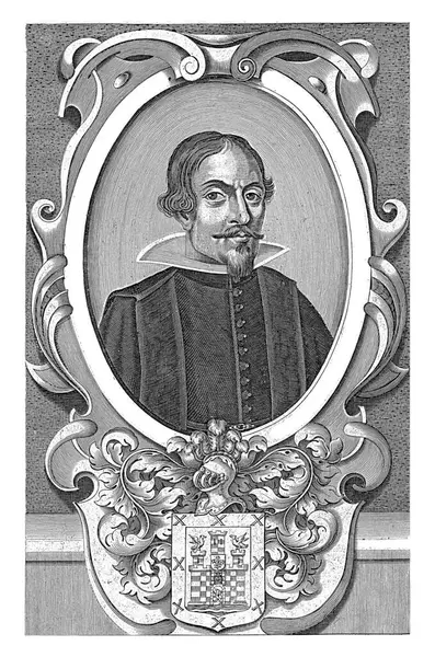 ガスパルブラボ ソブレモンテ ラミレス ルイス スピリネックス 1653年スペイン人医師ガスパルブラボ ソブレモンテ ラミレスの肖像 ストックフォト