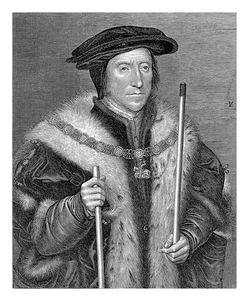 Portrait Thomas Howard Earl Norfolk Lucas Vorsterman Hans Holbein 1624 — Stock Photo, Image