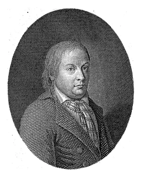 詩人と劇作家のジョヴァンニ ゲラルド ロッシの肖像画 ジロラモ カラッティーニ 1767年 1809年ヴィンテージ彫刻 ストック写真