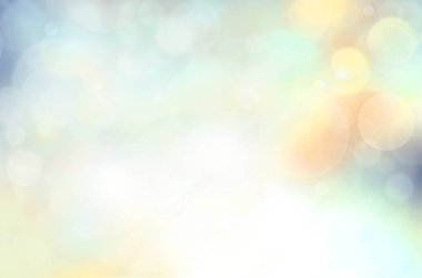 Bokeh ile mavi soyut arkaplan bulanıklığı