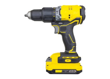 Kablosuz batarya tornavida matkabı beyaz arka planda izole edildi. Yeni kablosuz tornavida izole edildi . 