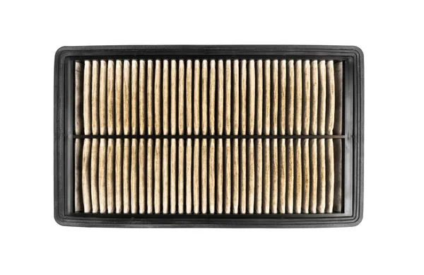 Használt Autó Kabin Faszén Légszűrő Textúra Háttér Piszkos Szén Dioxid — Stock Fotó