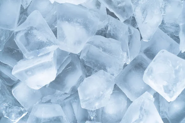 氷のキューブの背景のテクスチャ 氷のキューブのパターンの背景 マクロショット — ストック写真
